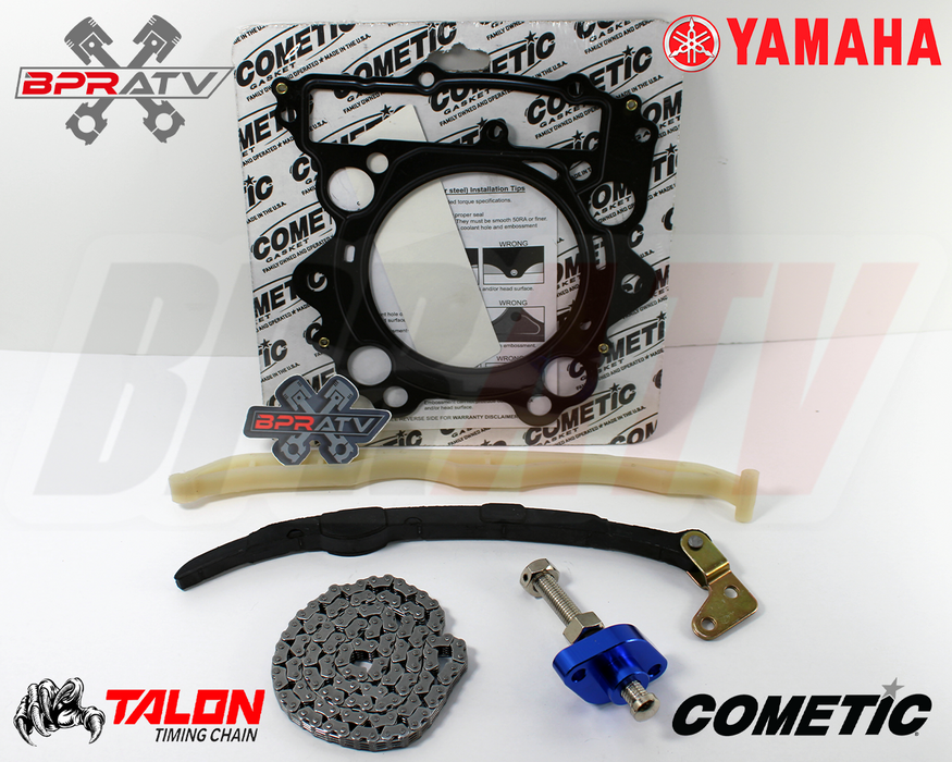 Yamaha Grizzly 660 YFM660 Cam Timing Chain Guides Tensioner Kit & Cometic Gasket