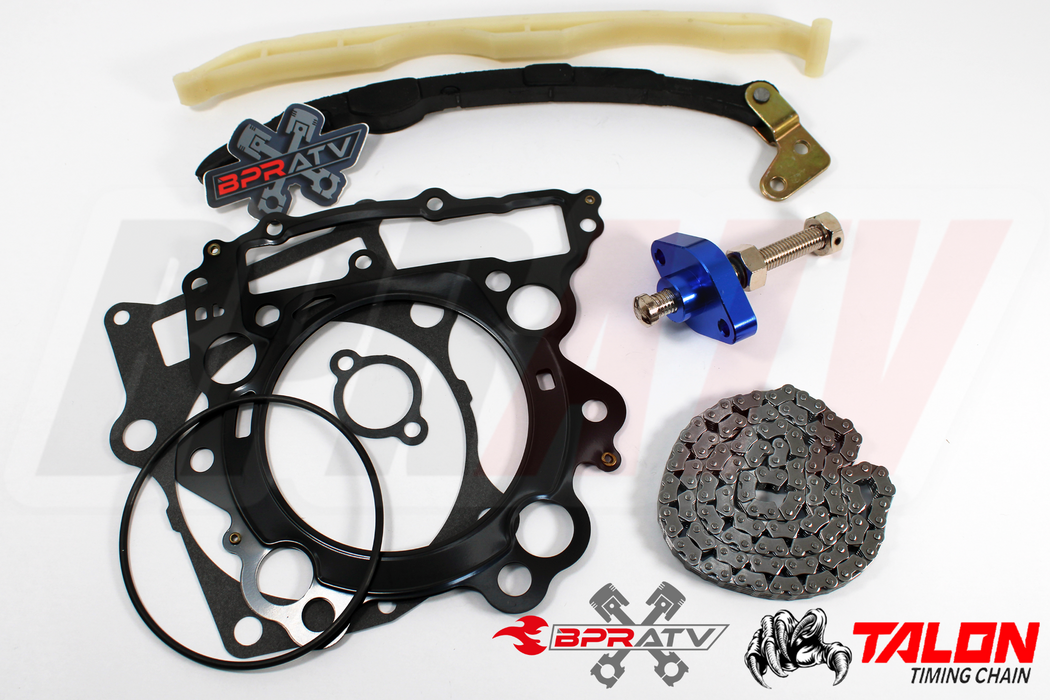 04-07 Rhino 660 Cam Timing Chain Guides BLUE Cam Chain Tensioner Kit Top Gasket