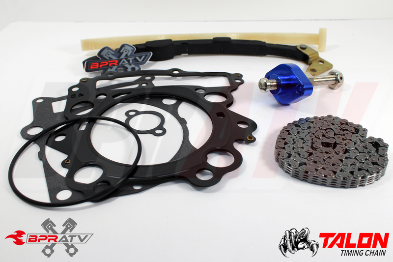 Yamaha Rhino 660 YXR660 Cam Timing Chain Guides BLUE Tensioner Kit & Top Gaskets