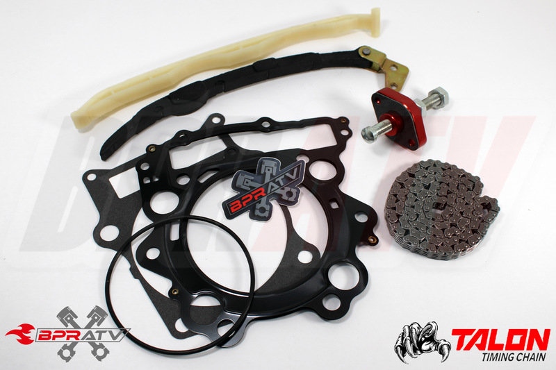 02-08 Grizzly 660 Cam Timing Chain Guides RED Cam Chain Tensioner Kit & Gaskets