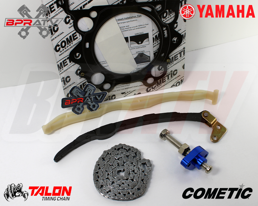Yamaha Grizzly 660 YFM660 Cam Timing Chain Guides Tensioner Kit & Cometic Gasket