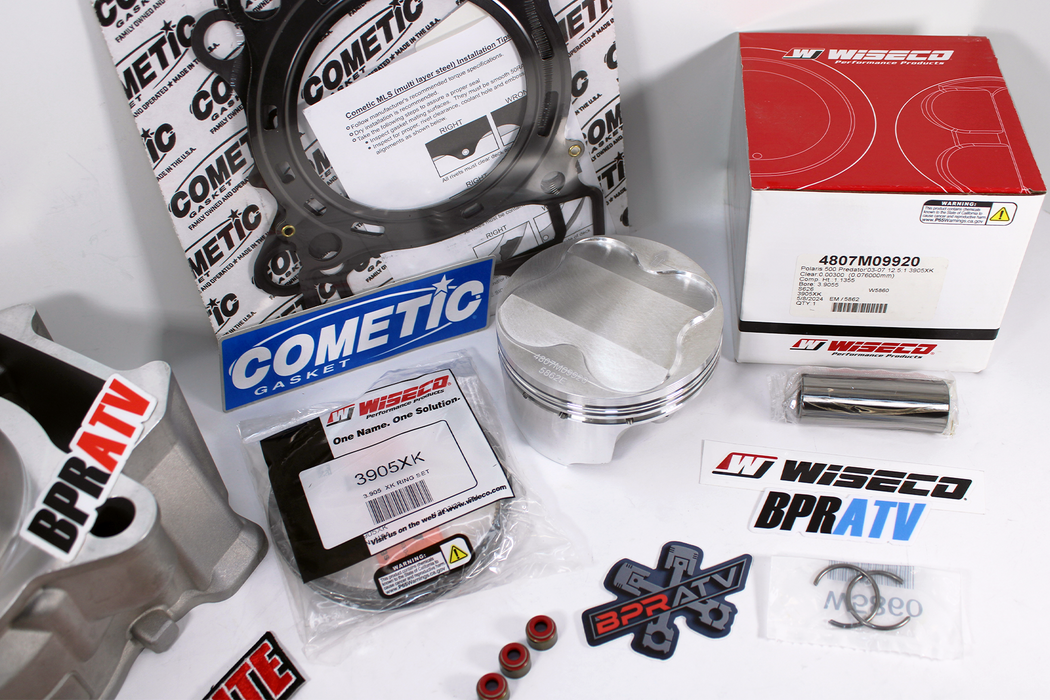 Polaris Outlaw 500 Stock Cylinder Stud Wiseco Piston Cometic Top End Rebuild Kit