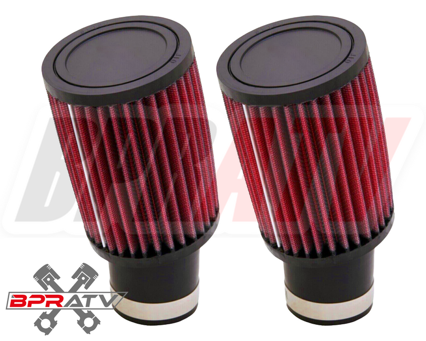 Best Banshee 28mm PWK Carb Air Filters Intakes K&N Style Hi Flow Filter Pair Set