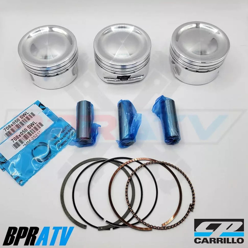 Can Am Maverick X3 Turbo Stock Bore 9.5:1 CP Carrillo Piston Pistons Kit (All 3)