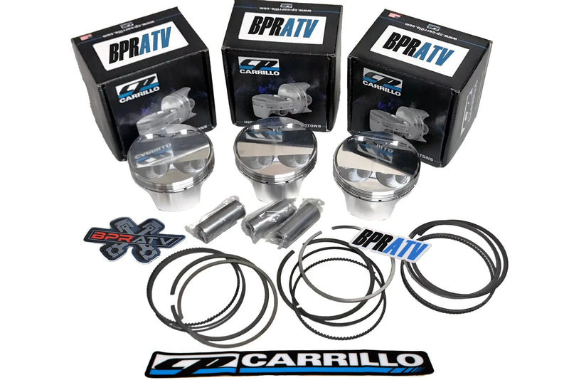 Can Am Maverick X3 Turbo Stock Bore 9.5:1 CP Carrillo Piston Pistons Kit (All 3)