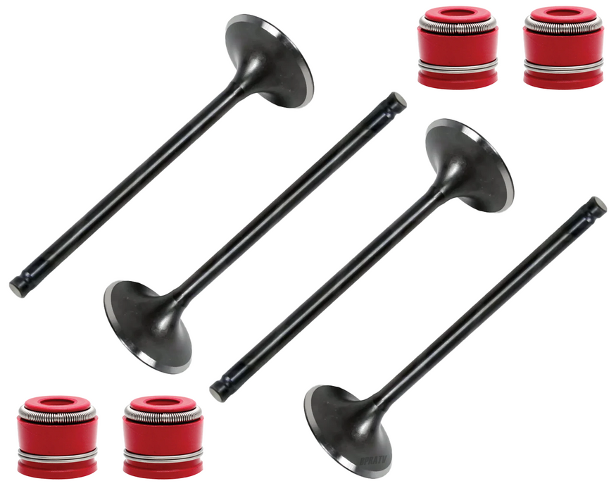 Polaris Predator 500 Kibblewhite Head Intake Exhaust Valves RED Seals 2003-2007