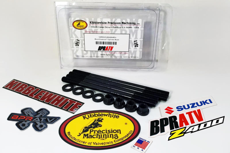 Suzuki LTZ 400 DRZ 400 KIBBLEWHITE Cylinder Head Stud Kit Heavy Duty Upgrade USA