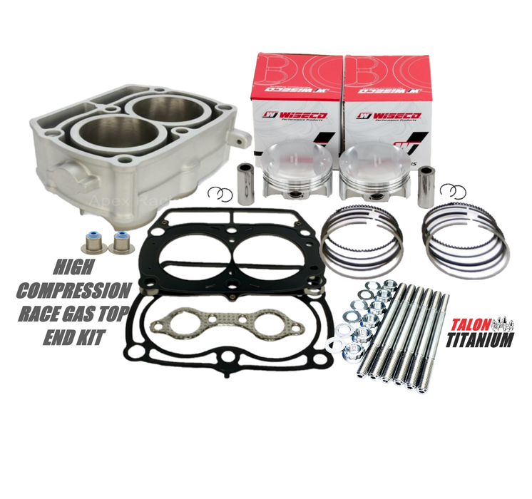 RZR Sportsman 800 Cylinder Hi Comp Pistons Race Gas Top End Rebuild Assembly Kit