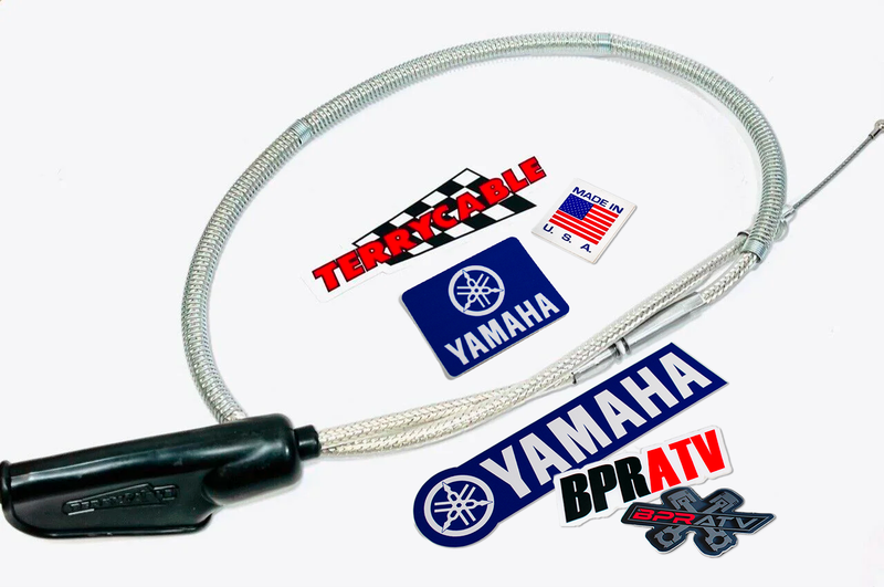 Raptor 700 700R Steel Braided Clutch Cable Aftermarket Terrycable Silver Upgrade