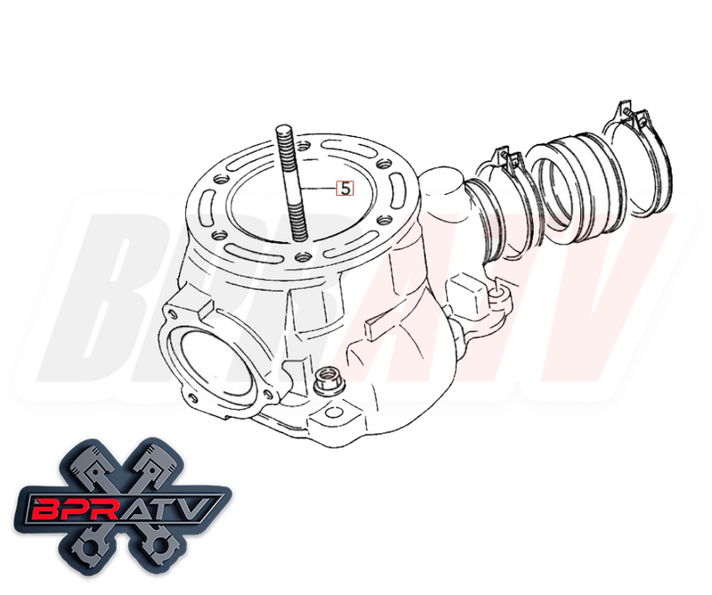 Suzuki LT250 LT 250R F/G Quadracer Titanium Head Studs Stud Bolt Upgrade Kit Set