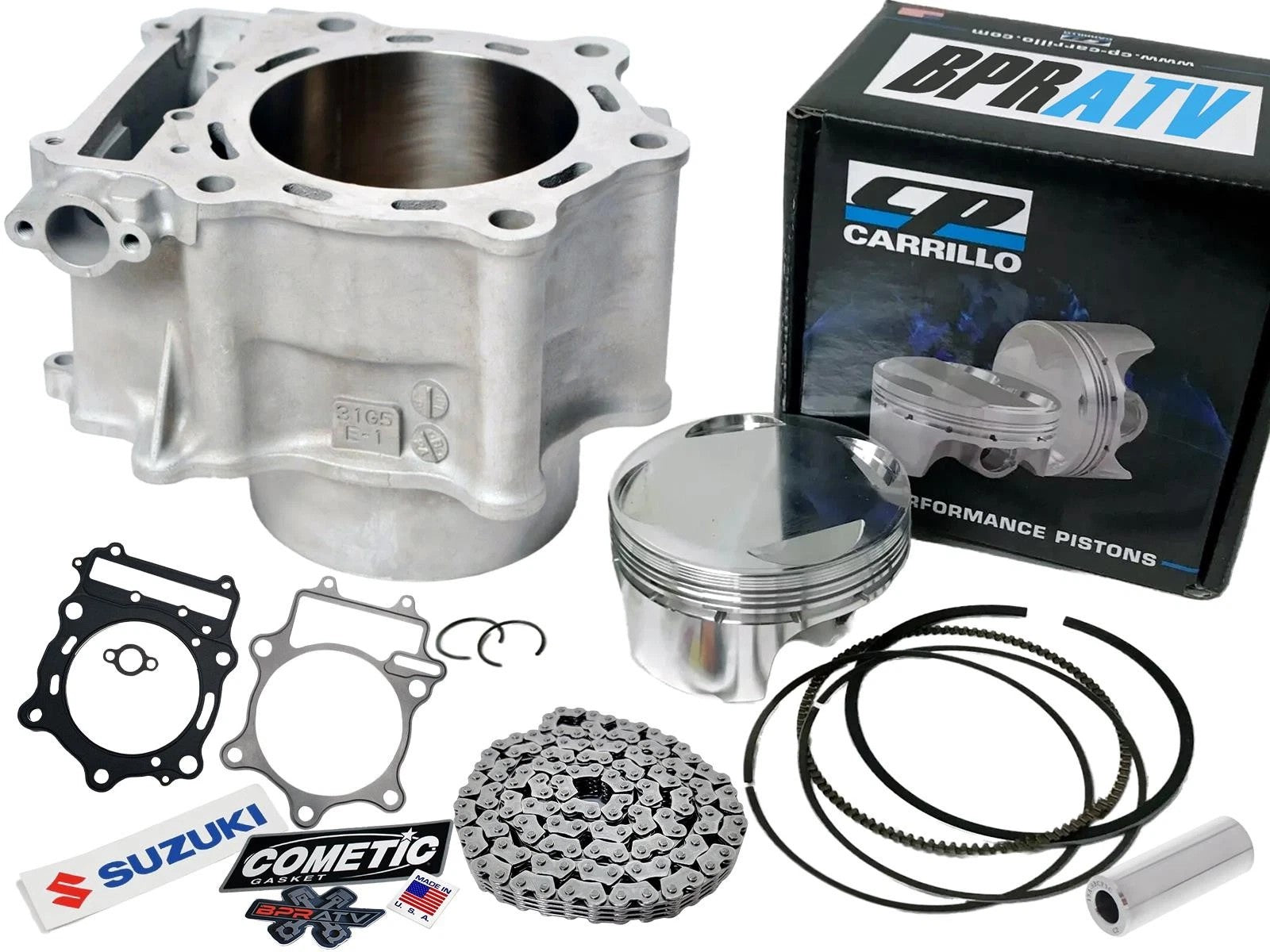 Suzuki King Quad 700 Complete Top End Rebuild Kit OEM Cylinder CP