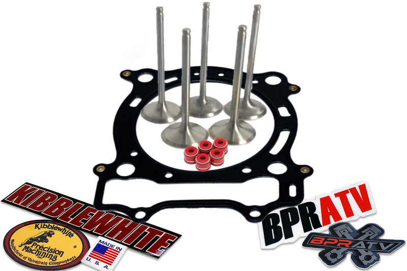 YFZ450 YFZ 450 Kibblewhite White Diamon Stainless Steel Valves Seals Head Gasket