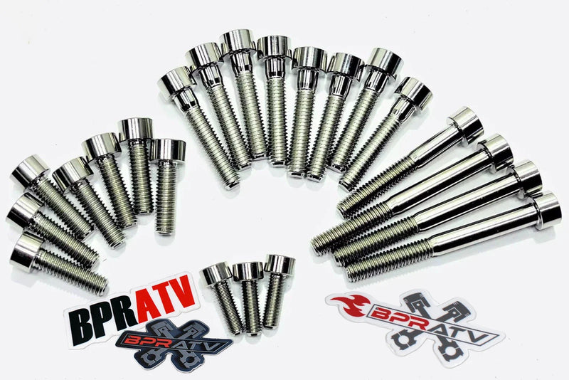Yamaha Banshee Titanium Clutch Cover Bolts Left & Right Stator Cover Ti Bolt Kit