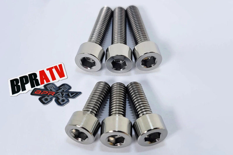 Yamaha Banshee Titanium Clutch Cover Bolts Left & Right Stator Cover Ti Bolt Kit