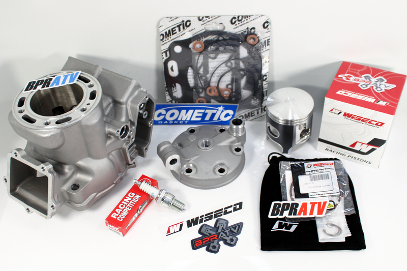 BPRATV YZ250 YZ 250 Top End Rebuild Kit Cylinder Head Wiseco Piston Cometic '99+