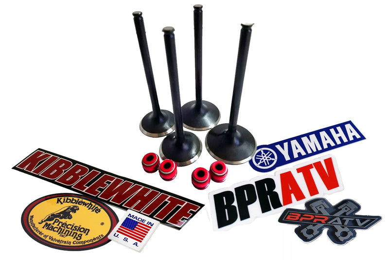 Yamaha Grizzly 700 OEM Replacement KIBBLEWHITE Intake Exhaust Valves & RED Seals