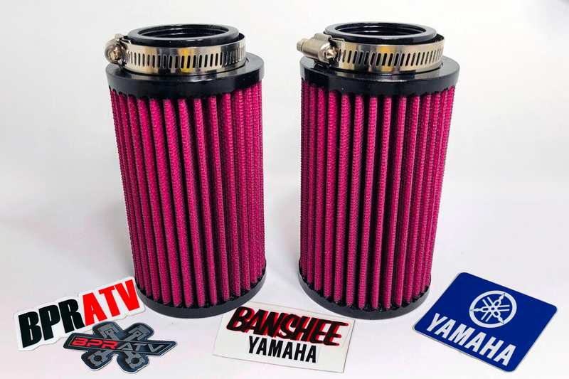 Yamaha Banshee K+N Style Mikuni STOCK Size Carbs Air Filter Pods OUTERWEARS Pair