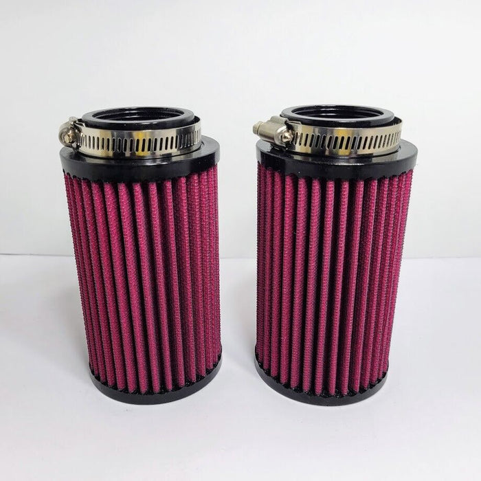 Banshee Air Filters 36mm 38mm Carbs K&N Style Hi Flow Pod Filter Pair Pods 14Ply