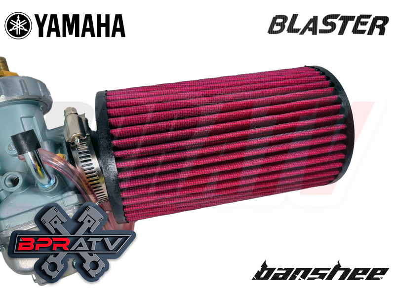 Banshee 26mm Stock Carb Filters K+N Style Oversize Washable Flow Air Filter Pair
