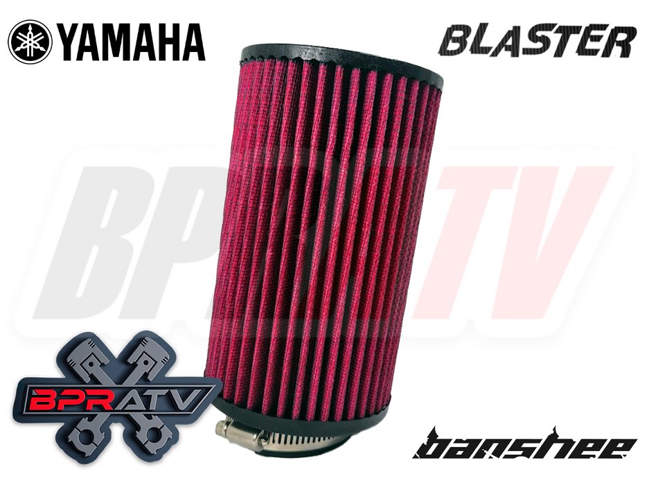 Banshee 38mm Carb Filters K+N Style 38mm Pod Washable Hi Flow Air Filter Set (2)