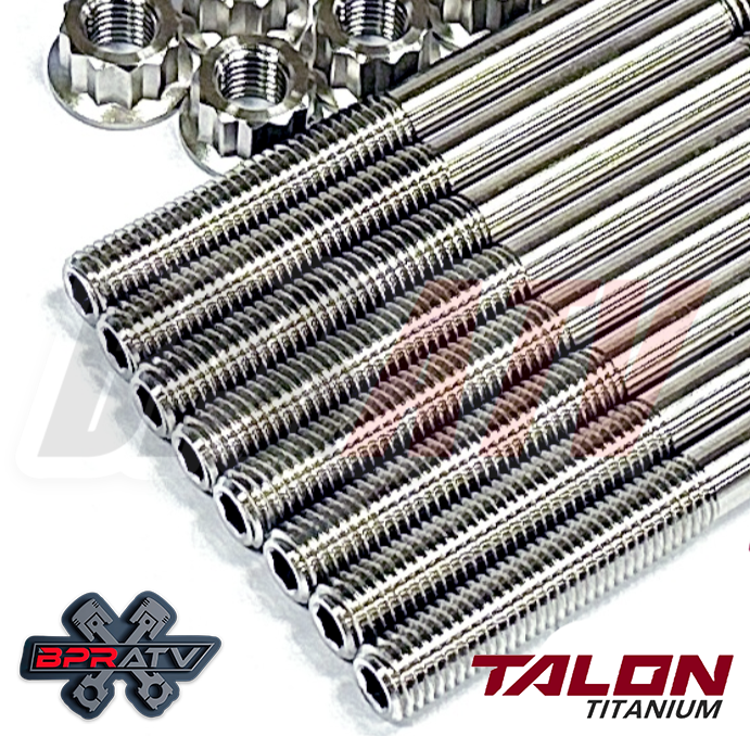 Brute Force Teryx 650 750 Cylinder Head Studs TITANIUM Stud Bolt Nut Kit Set