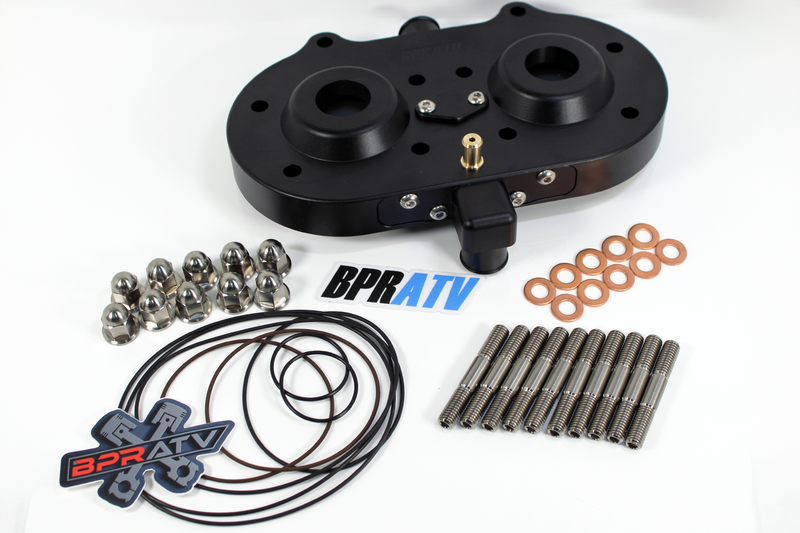 BPRATV Yamaha Banshee BLACK 1-Piece Performance Cool Head Titanium Studs Nut Kit