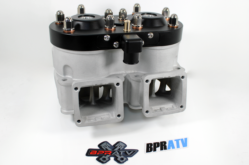 Yamaha Banshee 350 ALPHA CPI CUB 64mm Stock Cylinder Head Black & WISECO Pistons