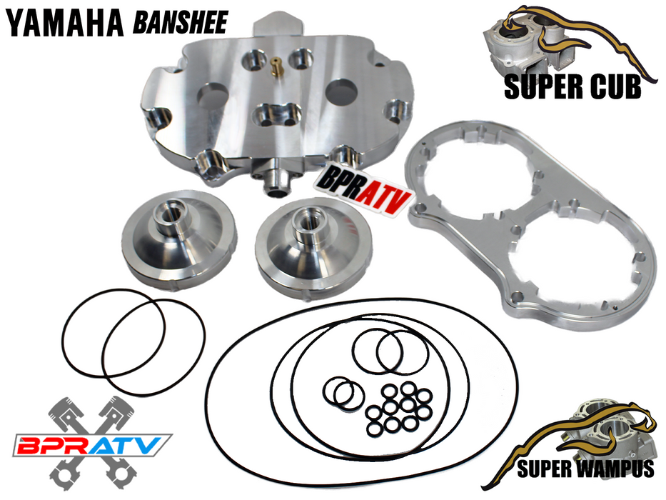 BPRATV Banshee Cheetah Super Cub Head BILLET Cylinder Head 23cc Domes O-Ring Kit