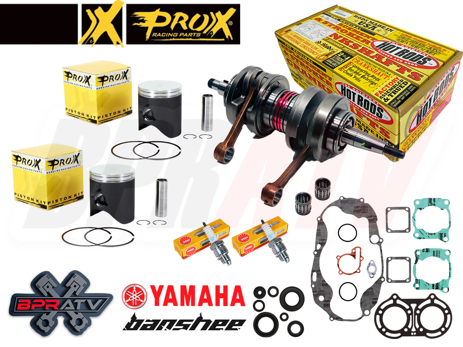 Banshee BPRATV Pro X 66mm Big Bore 409 Stroker Crank Pistons Pro Head Domes Cub