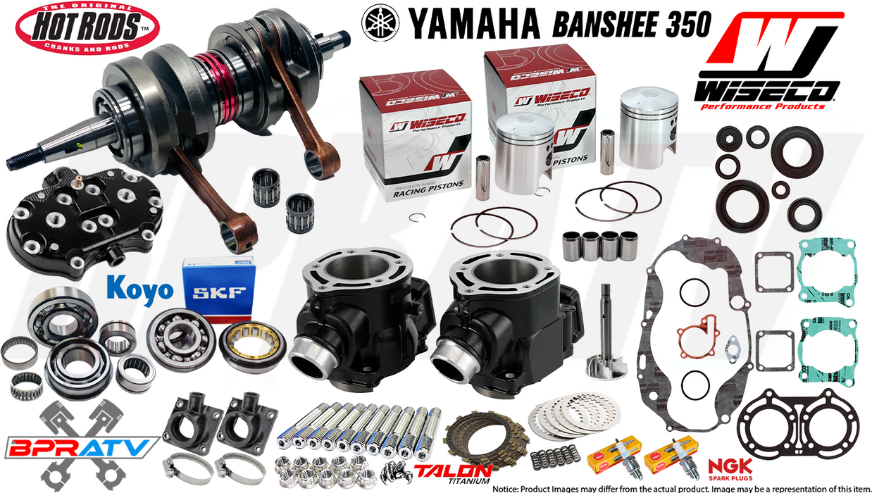 BPRATV Banshee Cylinder Wiseco Piston Complete Engine Top Bottom End Rebuild Kit