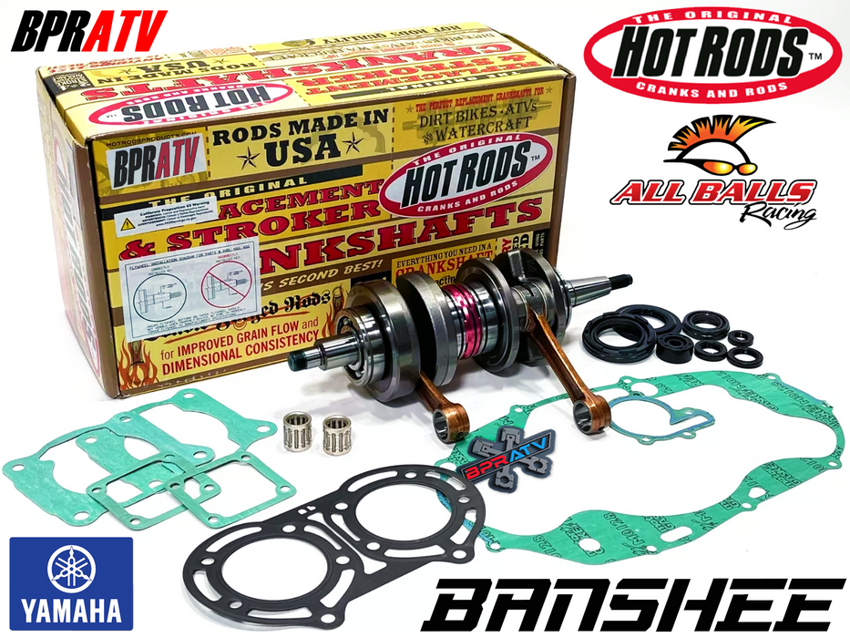 Yamaha Banshee Hot Rods Stronger Crankshaft Rods Seals Complete Motor Gasket Kit