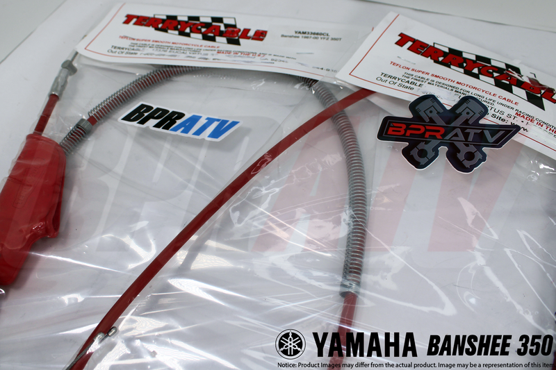 Banshee 350 RED Terrycable Dual TWIST Throttle Clutch Cable Set PWK PJ Carbs USA