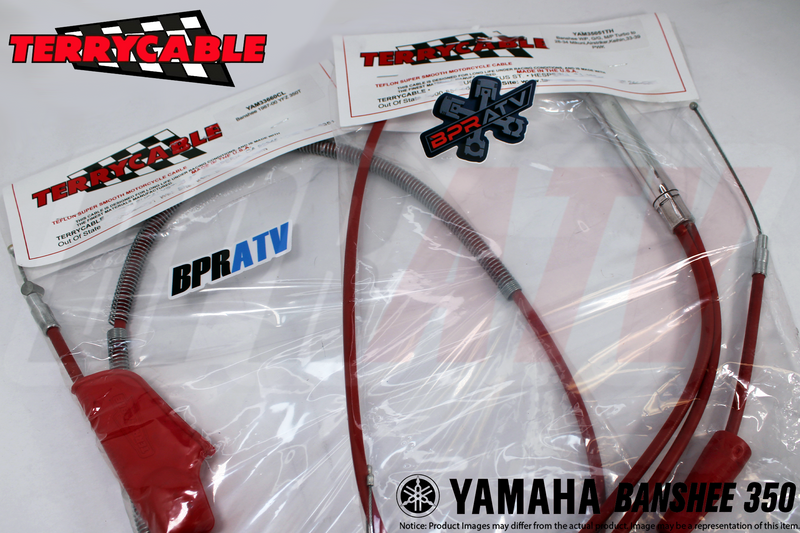 Banshee 350 RED Terrycable Dual TWIST Throttle Clutch Cable Set PWK PJ Carbs USA