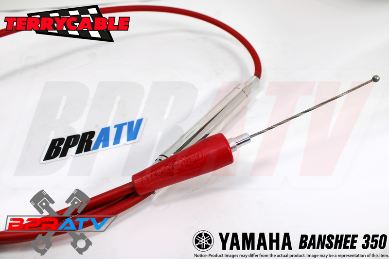 Banshee 350 RED Terrycable Dual TWIST Throttle Clutch Cable Set PWK PJ Carbs USA