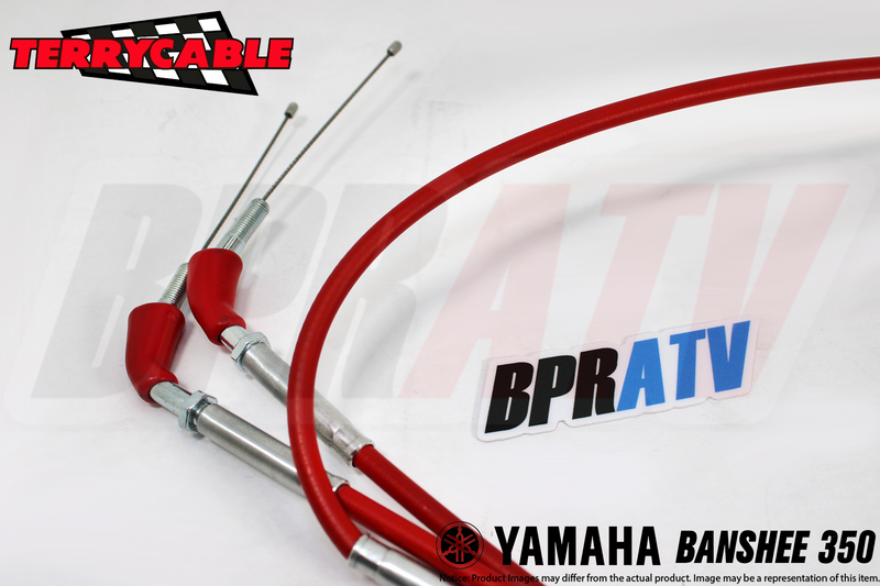 Banshee 350 RED Terrycable Dual TWIST Throttle Clutch Cable Set PWK PJ Carbs USA