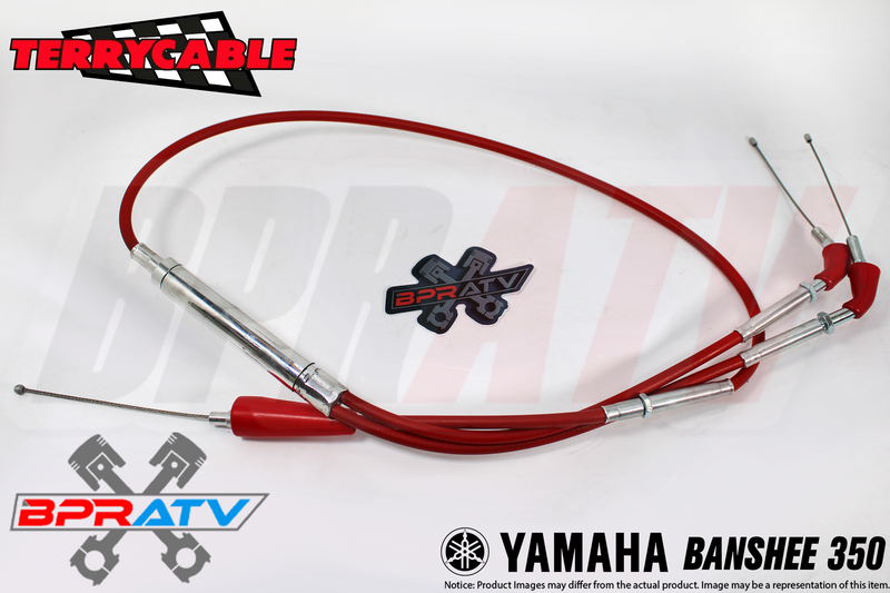 Banshee 350 RED Terrycable Dual TWIST Throttle Clutch Cable Set PWK PJ Carbs USA
