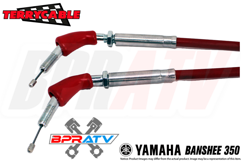 Banshee 350 RED Terrycable Dual TWIST Throttle Clutch Cable Set PWK PJ Carbs USA