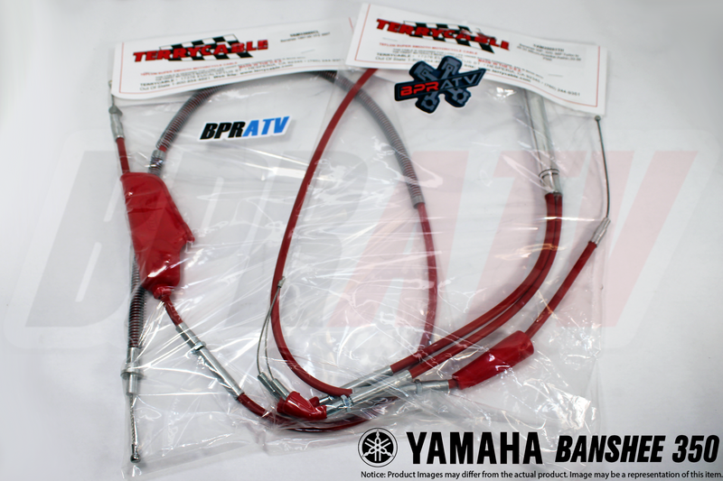 Banshee 350 RED Terrycable Dual TWIST Throttle Clutch Cable Set PWK PJ Carbs USA