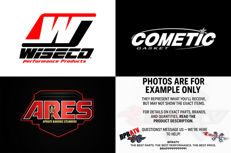 Banshee 400cc ARES 68mm Big Bore Kit Wiseco Pistons Crankshaft & Pro Design Head