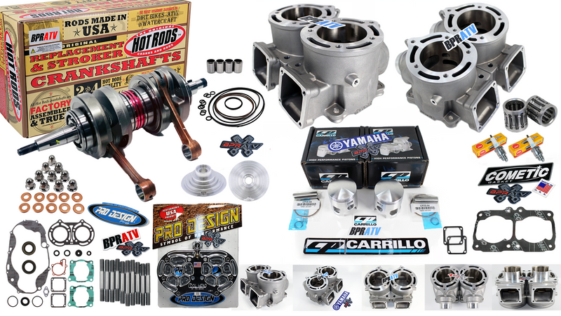 Banshee 421cc ARES 68mm Athena Style Cylinders +4mm Stroker Crank CP Pistons USA