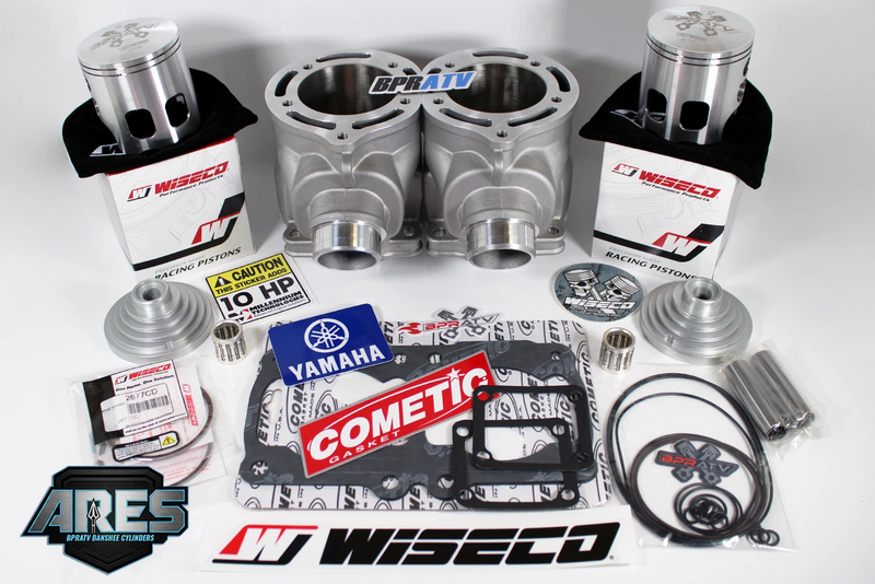 Banshee 400cc ARES 68mm Cylinder Kit Wiseco Pistons Stock Stroke Hot Rods Crank!