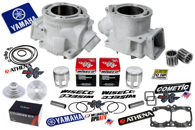 Banshee Athena 421cc 68 Big Bore +4mm STROKER Cylinders WISECO Pistons Pro Domes