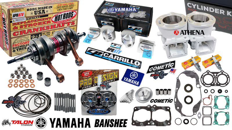 Banshee Athena 68mm Big Bore Cylinders 421 Stroker Crank CP Pistons Pro Head Cub