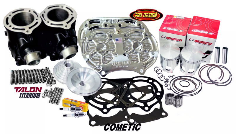 Banshee Cylinders Cool Head Billet Domes Stock Bore Top End Rebuild Kit Complete