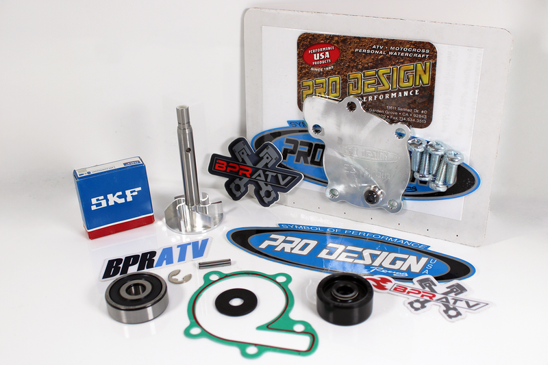 Banshee Pro Design Billet E-Z Drain Cover Water Pump Rebuild & Upgraded Impeller