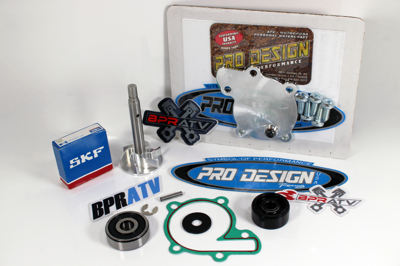 BPRATV Banshee Pro Design Billet EZ Drain Water Pump Cover Impeller Rebuild Kit
