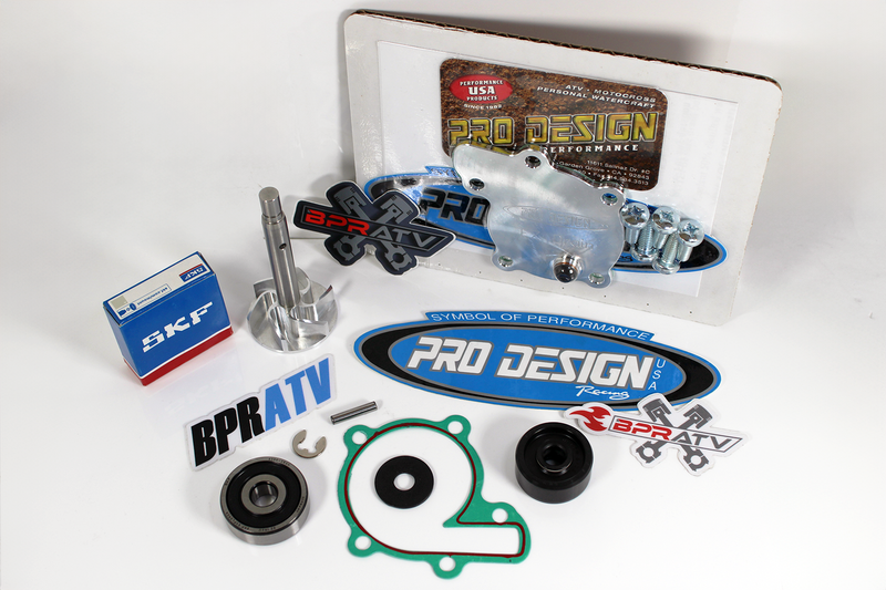 Banshee Pro Design Billet E-Z Drain Cover Water Pump Rebuild & Upgraded Impeller