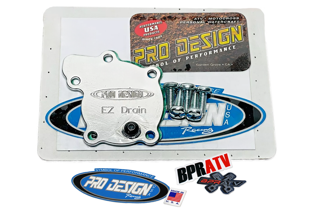 Banshee Pro Design Billet E-Z Drain Cover Water Pump Rebuild & Upgraded Impeller