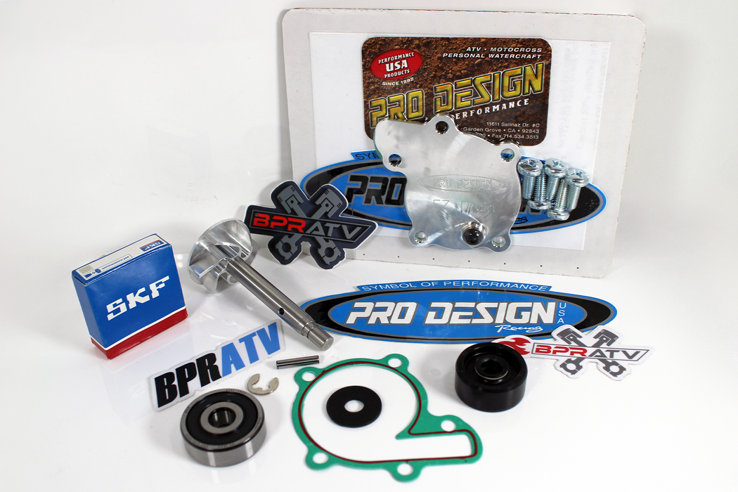 Banshee Pro Design Billet E-Z Drain Cover Water Pump Rebuild & Upgraded Impeller