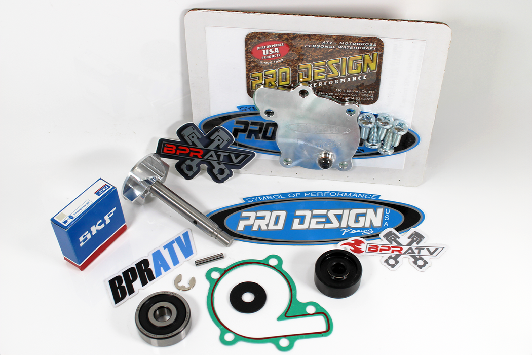 Banshee Pro Design Billet E-Z Drain Cover Water Pump Rebuild & Upgraded Impeller